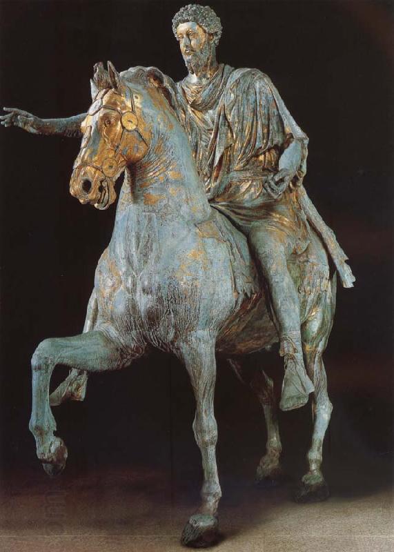 unknow artist Rider statue of Marcus Aurelius oil painting picture